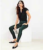 Petite Coated High Rise Skinny Jeans in Green carousel Product Image 2