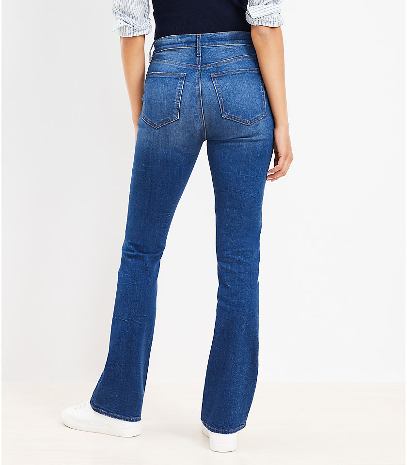 Curvy Mid Rise Boot Jeans in Vintage Dark Wash