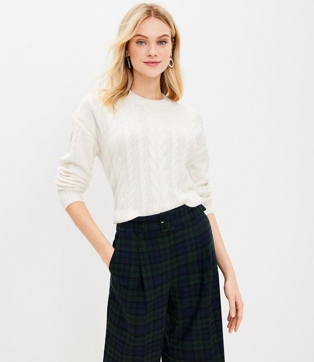 Womens Plaid Sweaters