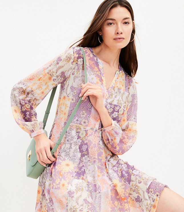 Petite Shimmer Floral Off The Shoulder Maxi Dress