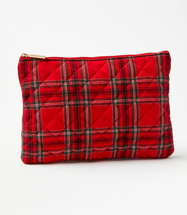 Red discount plaid purse