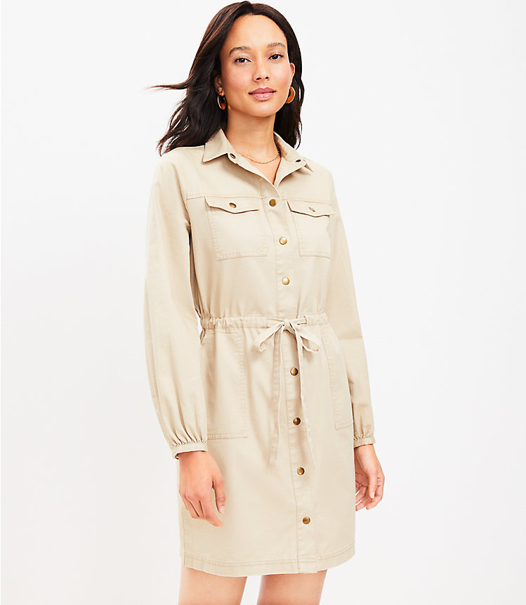 Button Pocket Shirtdress image number null