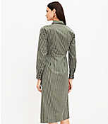 Striped Wrap Shirtdress carousel Product Image 4