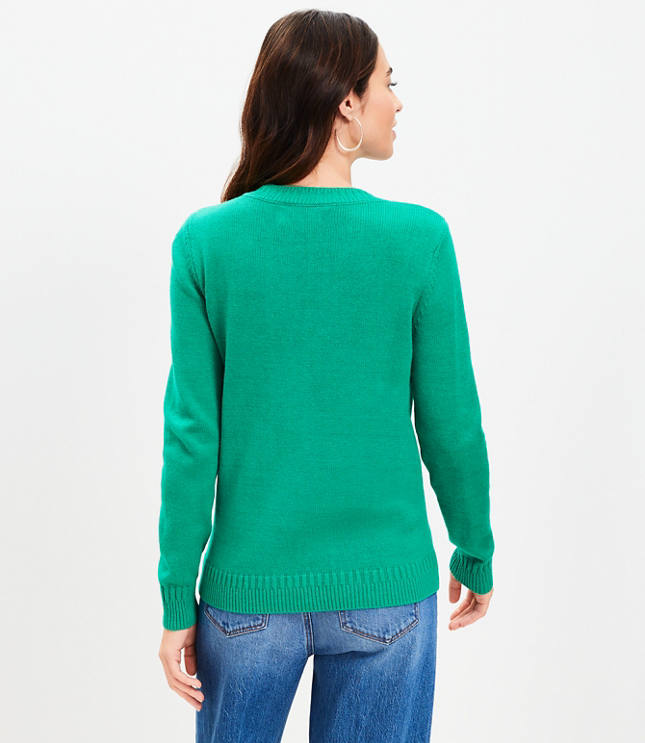 Green lucky sweater sale