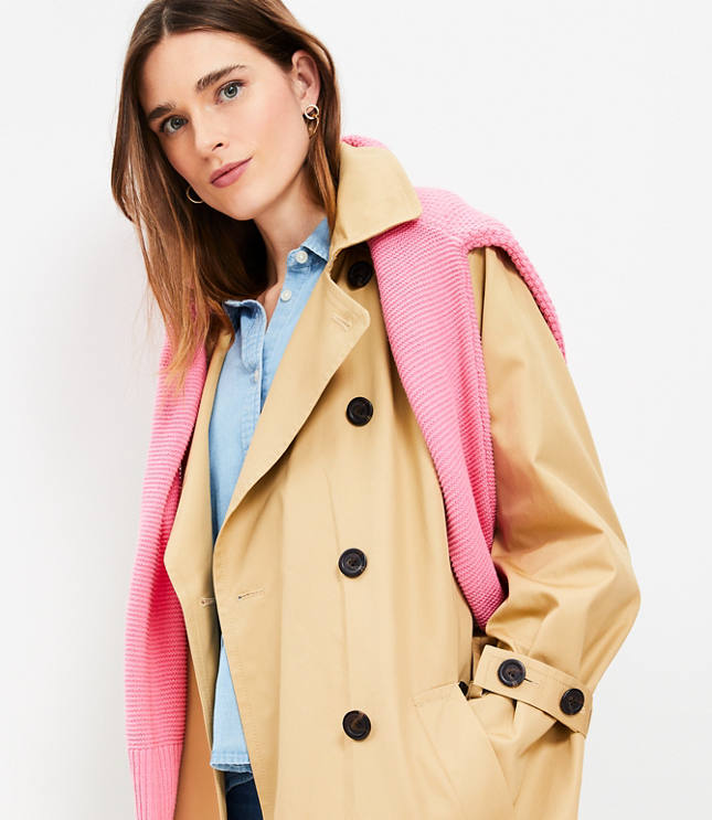 Shearling Mixed Media Coat