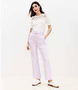 Belted Sutton Kick Crop Pants in Gingham carousel Product Image 2