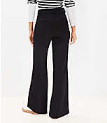 Pintucked Patch Pocket Flare Pants in Doubleface carousel Product Image 4