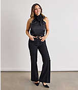 Pintucked Patch Pocket Flare Pants in Doubleface carousel Product Image 5
