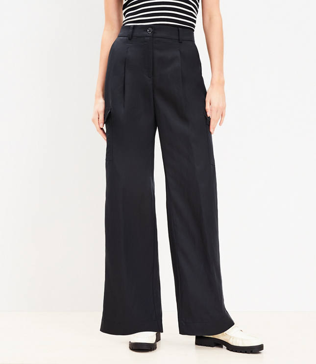 Drapey Cargo Pants - Black