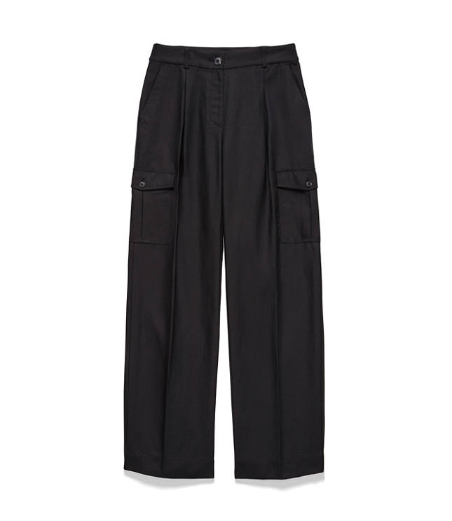 Drapey Cargo Pants - Black