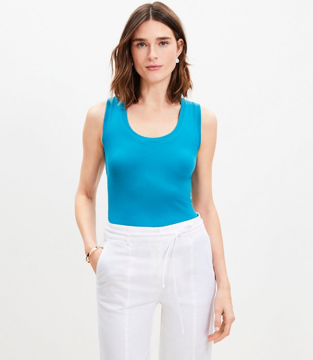 Petite Smocked Cropped Top With Thin Tie Straps