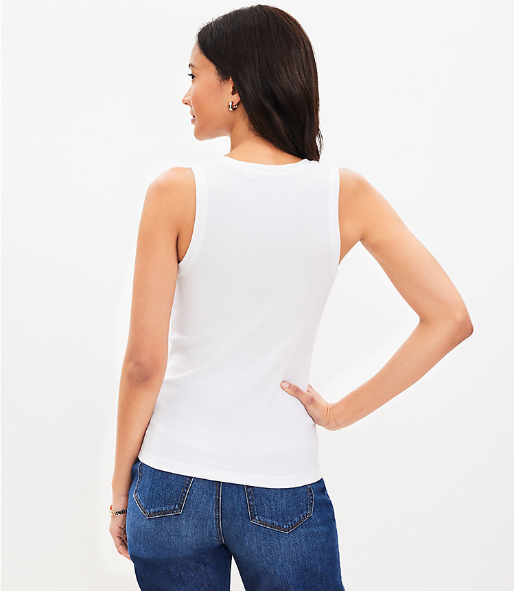 Perfect Ribbed Scoop Neck Tank Top image number 2