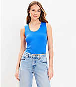 Perfect Ribbed Scoop Neck Tank Top carousel Product Image 1