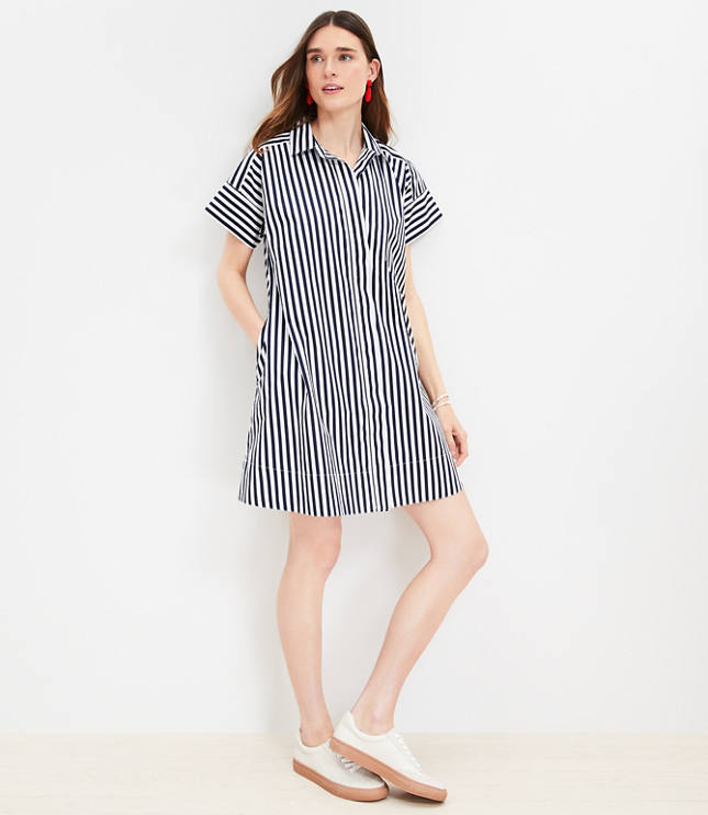 Short Sleeve Poplin Dress main image 1