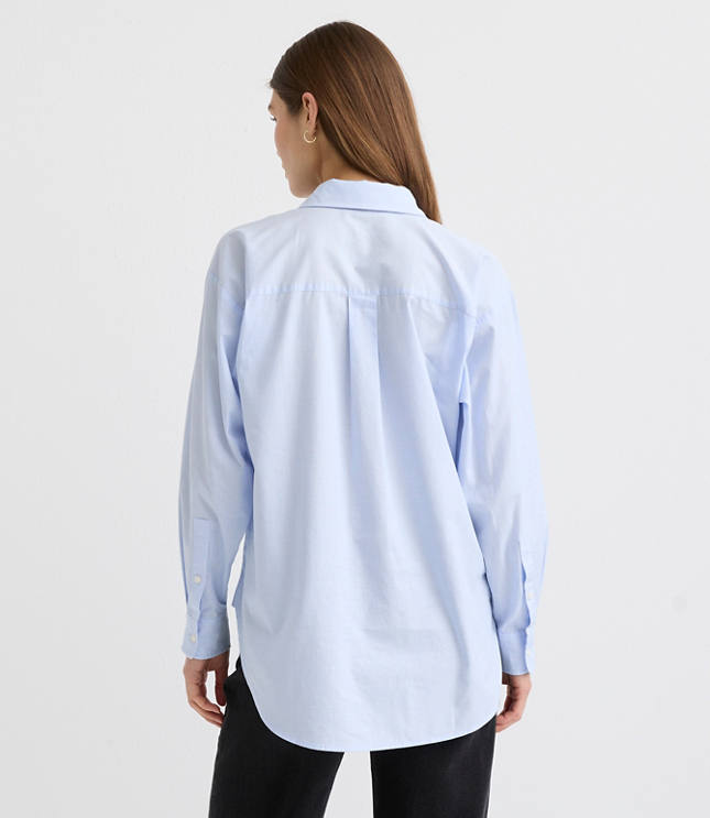 Petite End On End Everyday Oversized Pocket Shirt