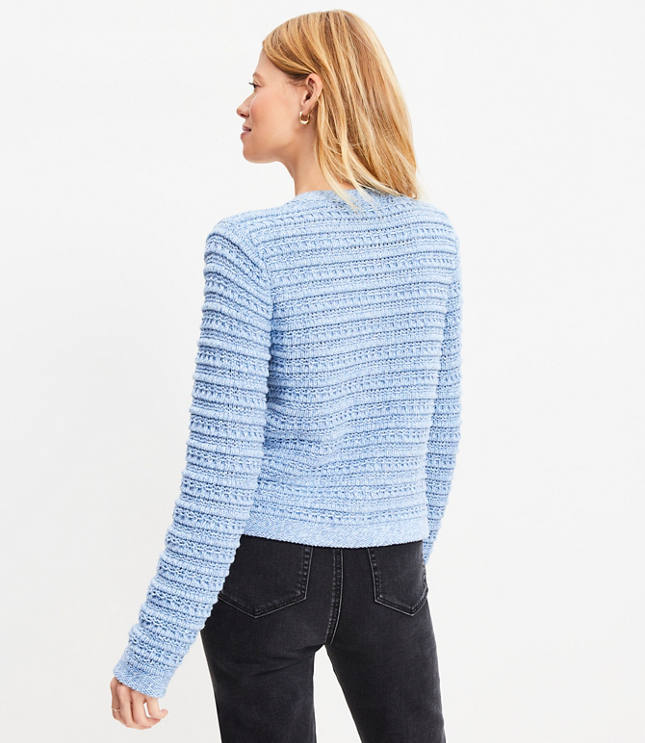 Petite Textured Sweater Jacket image number 2