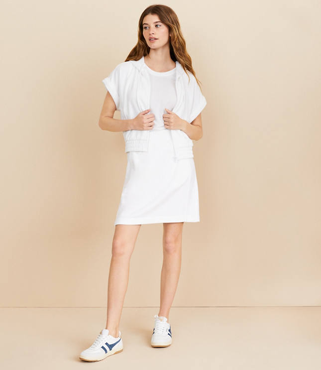 Lou & Grey Cozy Cotton Terry Pocket Skirt