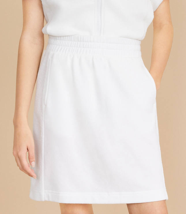 Lou & Grey Cozy Cotton Terry Pocket Skirt