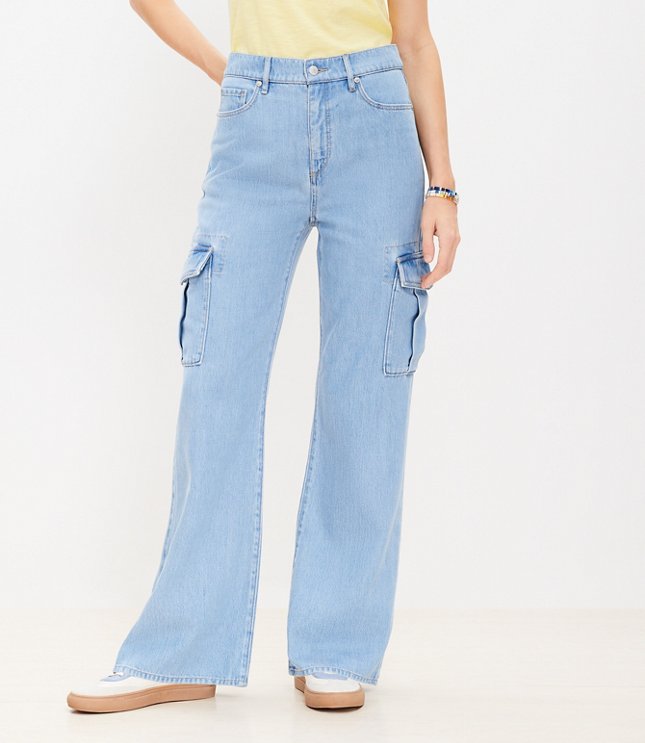 Petite high waisted flare jeans