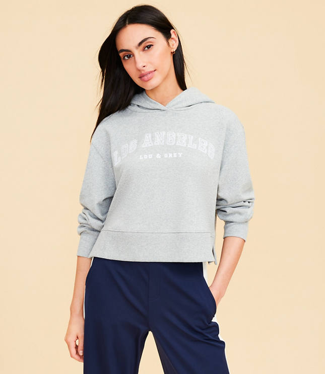 Petite Lou & Grey Los Angeles Varsity Fleece Hoodie