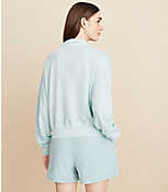 Lou & Grey Snap Cozy Cotton Terry Sweatshirt carousel Product Image 3