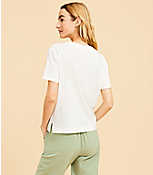 Lou & Grey Chill Soft Jersey V-Neck Tee carousel Product Image 3