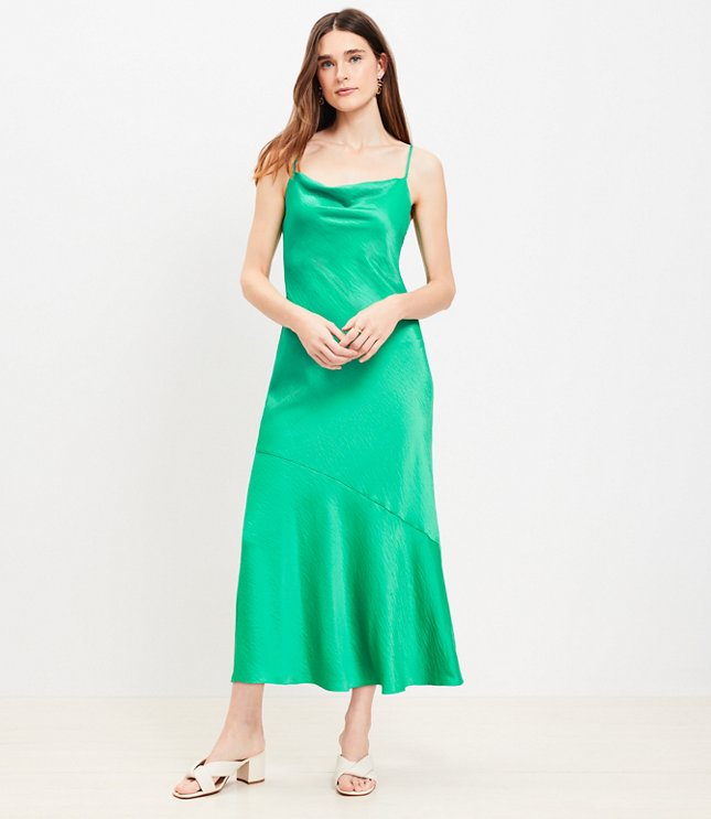 Emerald Green Silk Dress With Full Circle Skirt, Emerald Green Flare Dress,  Flowing Midi Dress, Emerald Green Silk Slip Dress, Wrap Dress -  Canada
