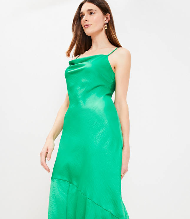 Cowl Neck Maxi Slip Dress