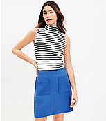 Striped Perfect Ribbed Mock Neck Tank Top carousel Product Image 3