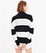 Petite Rugby Stripe Collared Sweater carousel Product Image 3