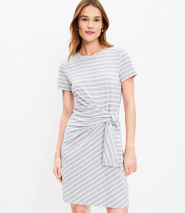  Summer Dress with Built in Bra Striped Print Round Neck Short  Sleeve Loose Fit Shift Dresses A Line Casual Sleepwear Black : Clothing,  Shoes & Jewelry