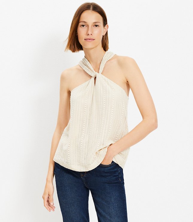 Shirred Halter Tops | Loft