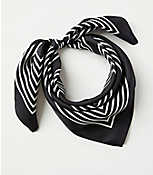 Striped Square Silk Scarf carousel Product Image 2