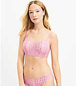 LOFT Beach Cinched Front Cropped Bikini Top carousel Product Image 1