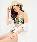 LOFT Beach Cinched Front Cropped Bikini Top carousel Product Image 2