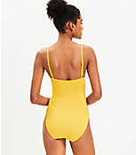LOFT Beach Cinched Front One Piece Swimsuit carousel Product Image 3