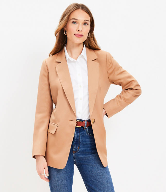 Petite Relaxed Fluid Blazer