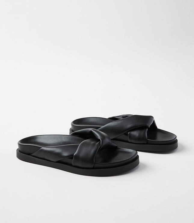 Cinched Slide Sandals