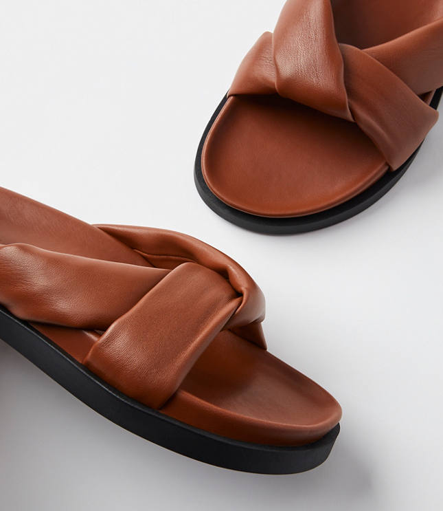padded slip on sandals