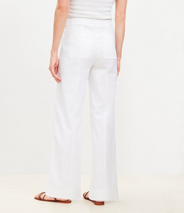 Tall Cotton Linen Straight Pants