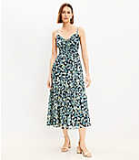Ikat Buttercup Clip Keyhole Strappy Midi Dress carousel Product Image 1
