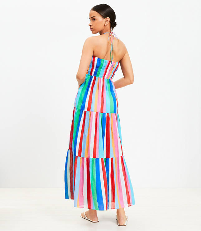 LOFT Beach Halter Pocket Maxi Dress