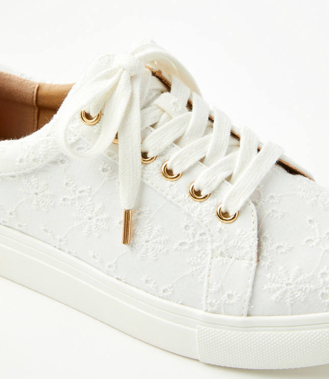 Eyelet Lace Up Sneakers