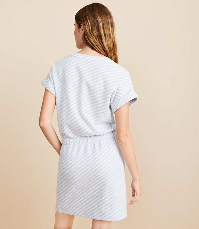 Petite Lou & Grey Striped Boucle Pocket Dress