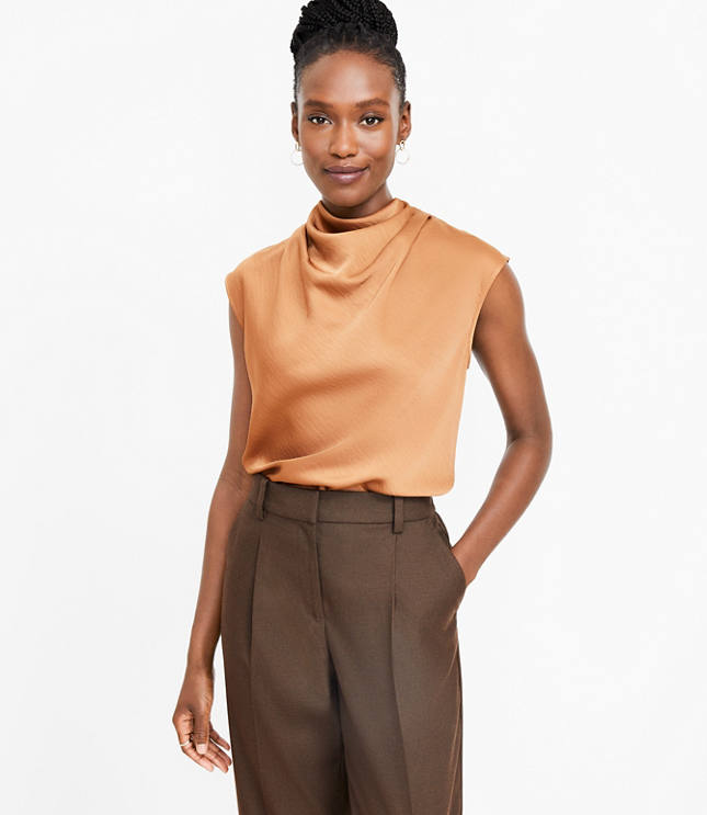 Satin 2024 turtleneck top