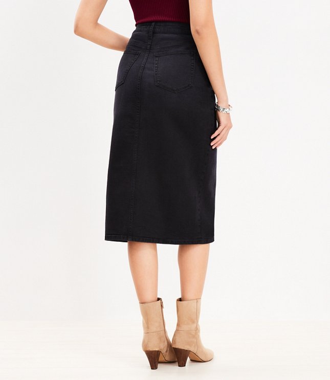 Hayden Denim Midi Skirt • Shop American Threads Women's, 45% OFF