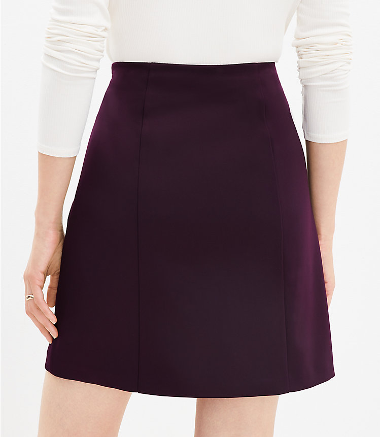 Seamed Satin Skirt image number 2