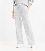Lou & Grey Marled Wide Leg Sweatpants carousel Product Image 1