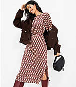 Foulard Puff Sleeve Midi Dress carousel Product Image 2