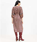 Foulard Puff Sleeve Midi Dress carousel Product Image 3